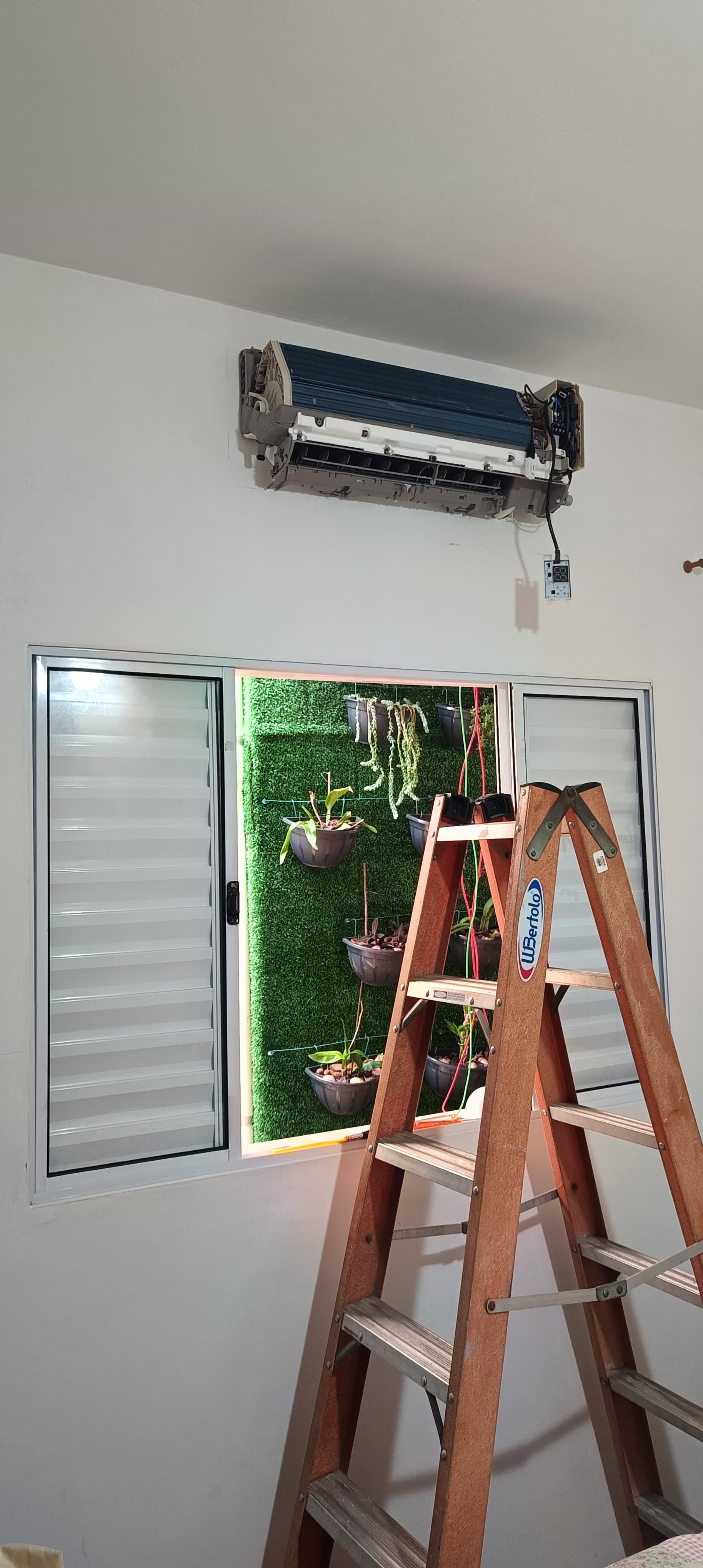 Higienização de evaporadora em ambiente residencial